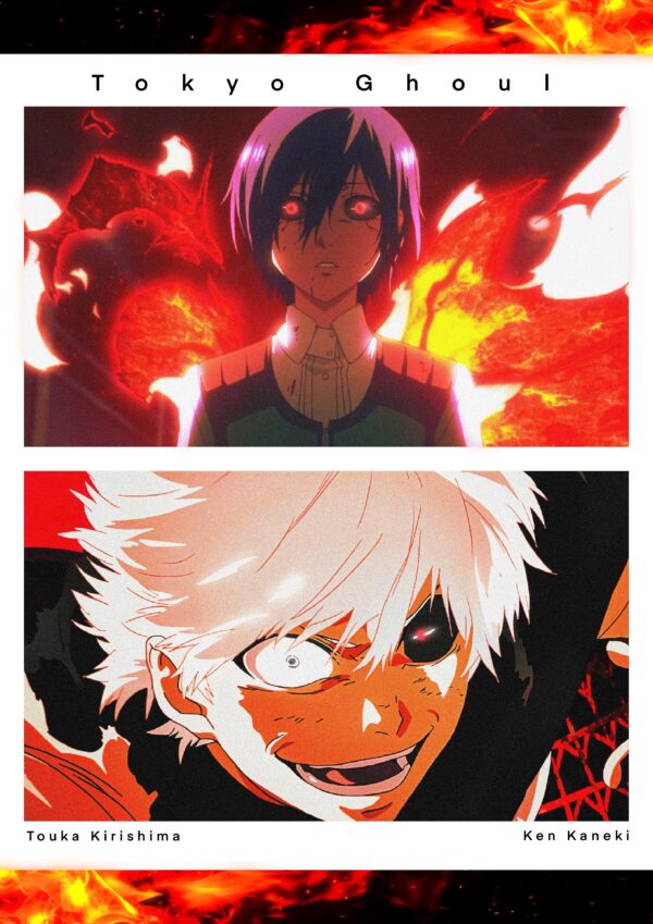 TOKYO GHOUL - Ken Kaneki & Touka Kirishima
